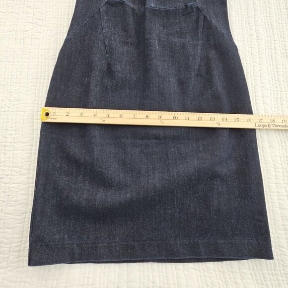 Banana Republic Angled Seam Pencil Dress Women's Sz 0 Short Sleeve Navy NWOT - Picture 11 of 16